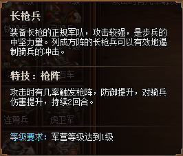 热血三国3兵种详解之长兵
